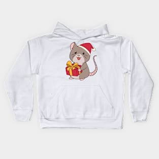 Christmas rat Kids Hoodie